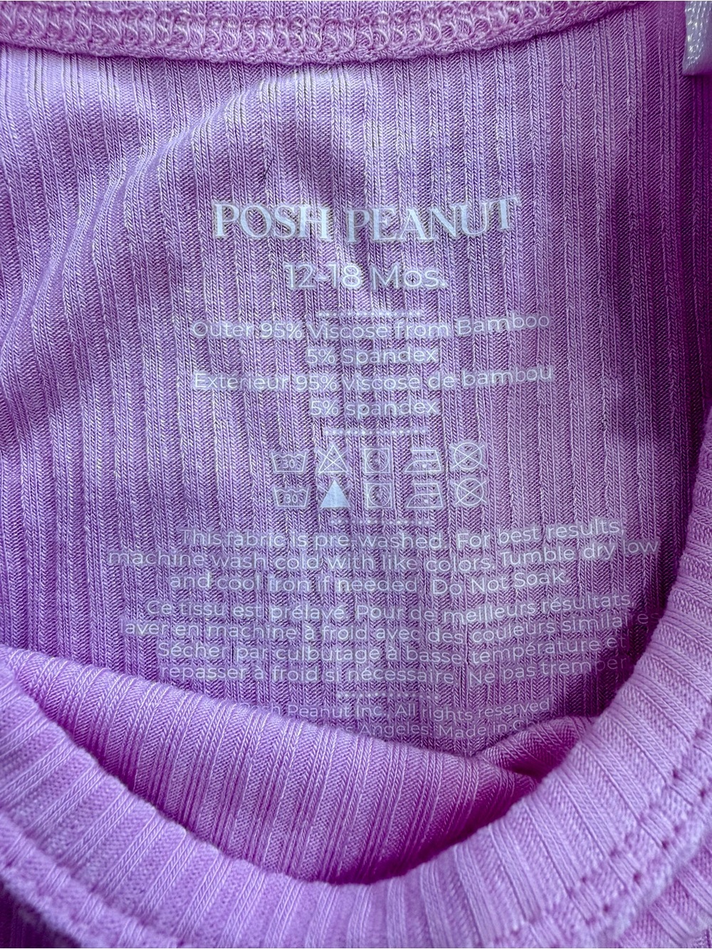 Posh Peanut Ribbed Bodysuit Twirl Pink Dress 12-18 months - Picture 2 of 3